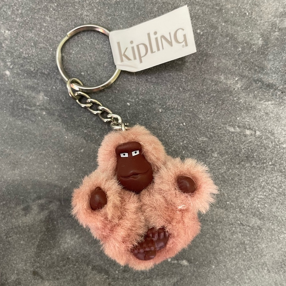 New Kipling Beige Baby Monkey Mini Keychain Bag Clip Monkeyclip XS - Picture 6 of 6